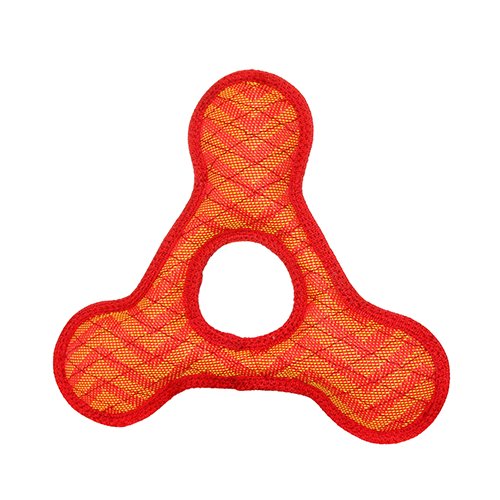 DuraForce TriangleRing ZigZag Dog Toy, Red-Red - 180181909573