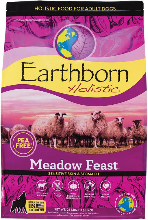 Earthborn Holistic Meadow Feast Lamb Meal & Vegetables Grain Free Dry Dog Food - 034846540307
