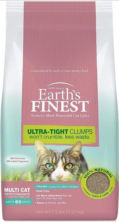 Earths Finest Premium Clumping Cat Litter - 045663975517