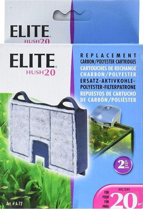 Elite Hush 20 Replacement Carbon / Polyester Cartridges - 015561100724