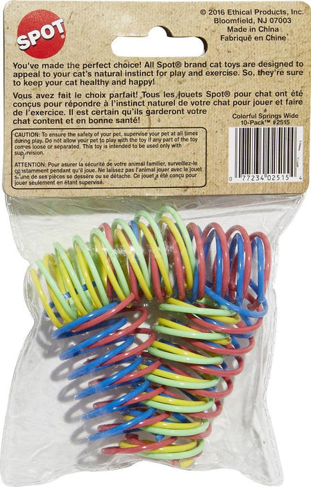 Ethical Pet Colorful Springs Wide Cat Toy - 077234025154