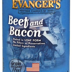 Evangers Classic Beef with Bacon Canned Dog Food - 077627111044