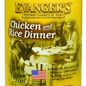 Evangers Classic Chicken and Rice Dinner Canned Dog Food - 077627111181