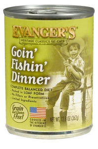 Evanger's Classic Recipe Grain Free Goin FIshin Dinner Canned Cat Food - 077627110955
