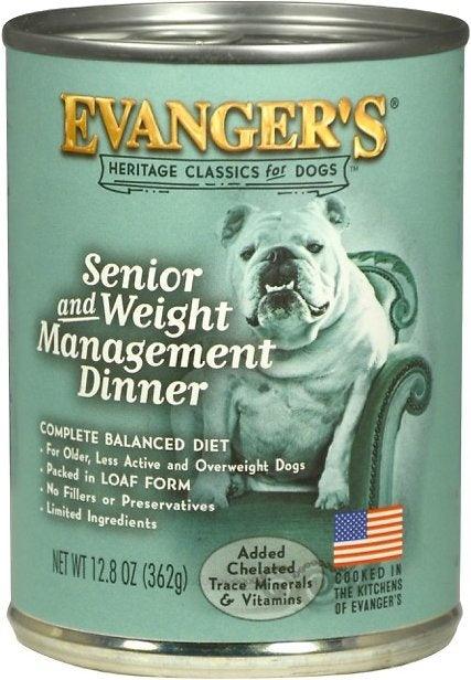 Evangers Classic Senior and Weight Management Canned Dog Food - 077627111273