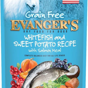 Evangers Grain Free Super Premium Whitefish and Sweet Potato Dry Dog Food - 077627401428