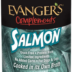 Evangers Grain Free Wild Salmon Canned Cat and Dog Food - 077627211355