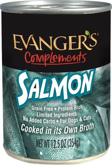 Evangers Grain Free Wild Salmon Canned Cat and Dog Food - 077627211355