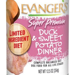 Evangers Super Premium Duck and Sweet Potato Canned Dog Food - 077627211027