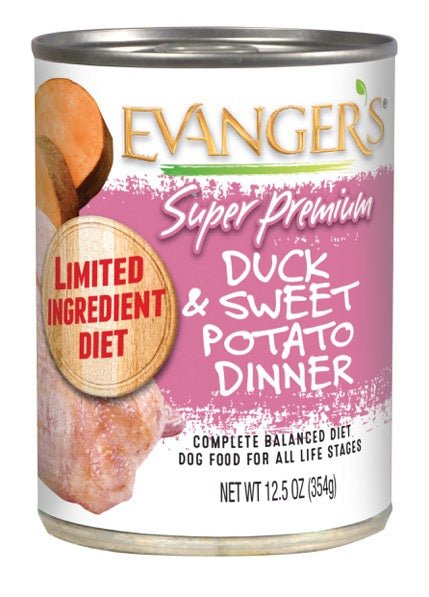 Evangers Super Premium Duck and Sweet Potato Canned Dog Food - 077627211027