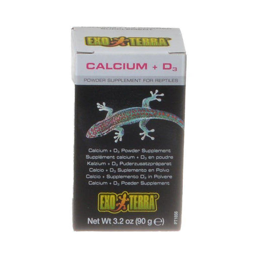 Exo-Terra Calcium + D3 Powder Supplement for Reptiles - 015561218566