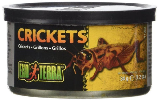 Exo Terra Canned Crickets Specialty Reptile Food - 015561219600