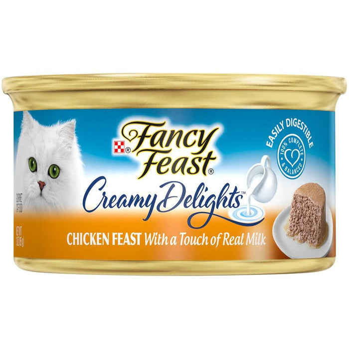 Fancy Feast Creamy Delights Chicken Feast Pate in a Creamy Sauce Canned Cat Food - 00050000168217