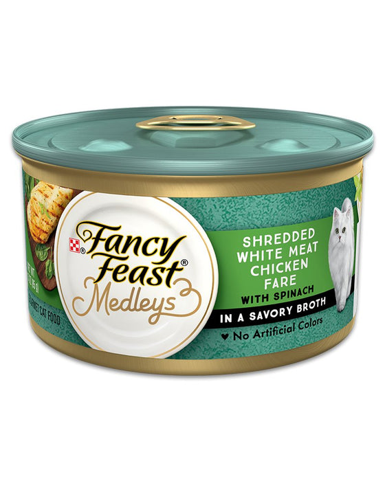 Fancy Feast Elegant Medleys Shredded Chicken Canned Cat Food - 00050000570201