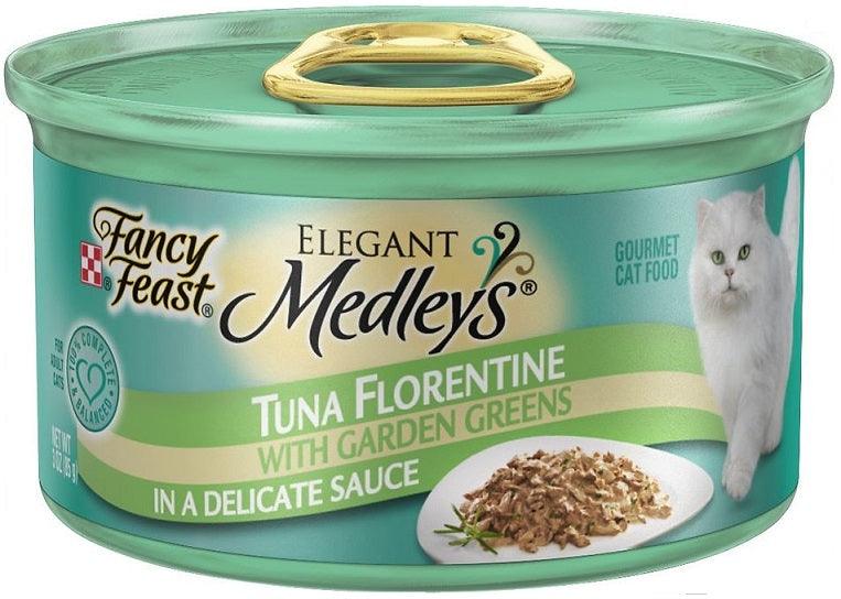 Fancy Feast Elegant Medleys Tuna Florentine Canned Cat Food - 00050000570577