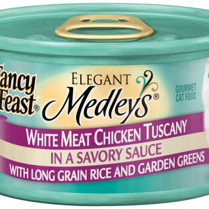 Fancy Feast Elegant Medleys White Meat Chicken Tuscany Canned Cat Food - 00050000573684