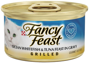 Fancy Feast Grilled Ocean Whitefish and Tuna Canned Cat Food - 00050000100859