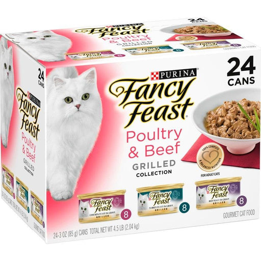 Fancy Feast Grilled Poultry and Beef Feast Variety Canned Cat Food - 050000818174
