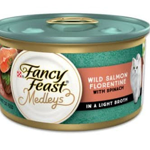 Fancy Feast Medleys Wild Salmon Florentine With Spinach in a Light Broth - 00050000570508