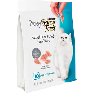 Fancy Feast Purely Natural Hand-Flaked Tuna Cat Treats - 050000963423