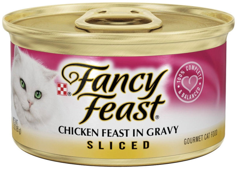 Fancy Feast Sliced Chicken Feast in Gravy Canned Cat Food - 00050000724659