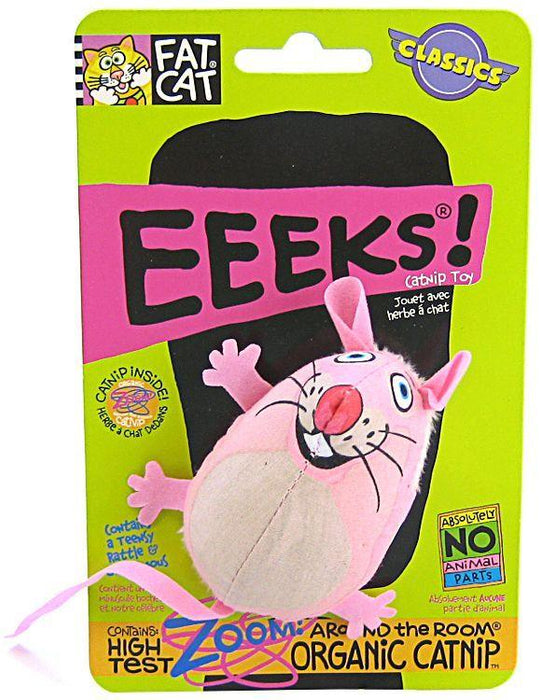 Fat Cat EEEKS Cat Toy with Catnip - Assorted - 792196501248