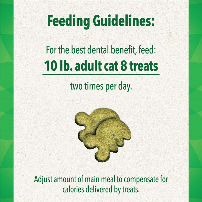 Feline Greenies Adult Natural Dental Care Oven Roasted Chicken Flavor Cat Treats - 642863111310
