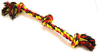 Flossy Chews Colored 3 Knot Tug Rope - 746772200148