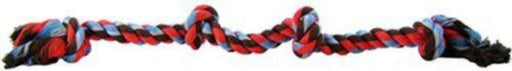 Flossy Chews Colored 4 Knot Tug Rope - 746772200360