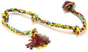 Flossy Chews Colored 5 Knot Tug Rope - 746772200421