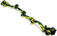 Flossy Chews Colored 5 Knot Tug Rope - 746772200407