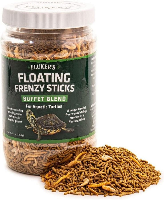 Flukers Floating Frenzy Buffet Blend for Aquatic Turtles - 091197701351