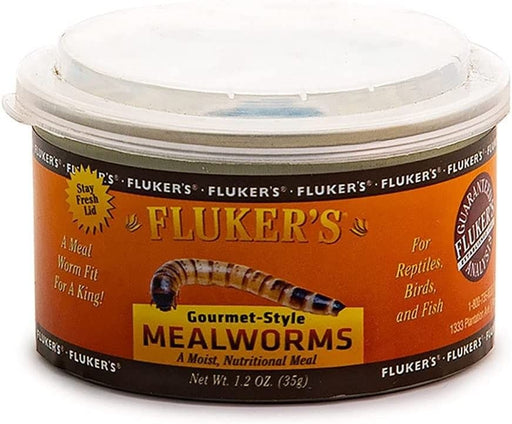 Flukers Gourmet Style Canned Mealworms - 091197780011