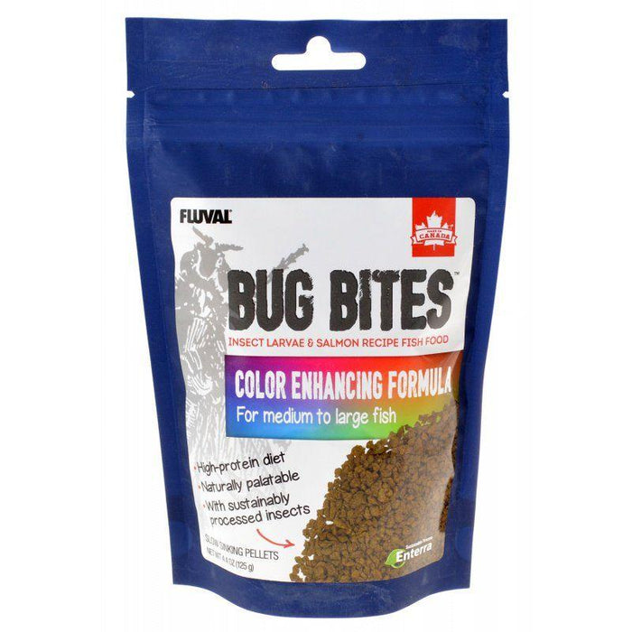 Fluval Bug Bites Color Enhancing Formula for Medium-Large Fish - 015561165907