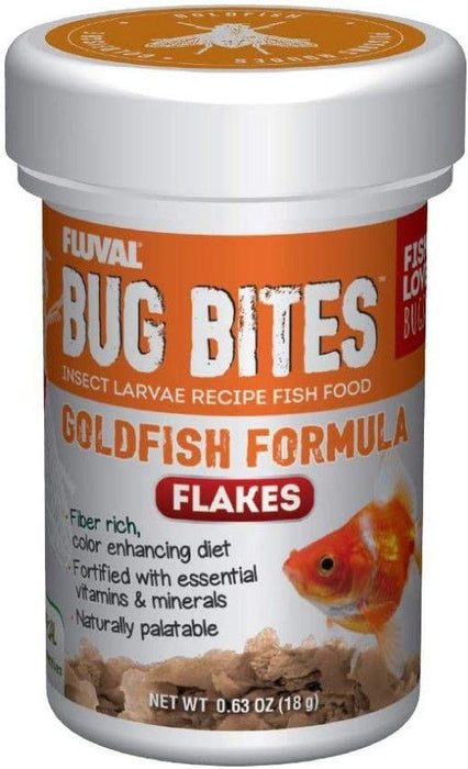 Fluval Bug Bites Insect Larvae Goldfish Formula Flakes - 015561173384