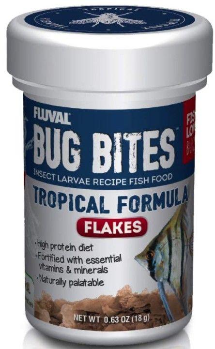Fluval Bug Bites Insect Larvae Tropical Fish Flake - 015561173308