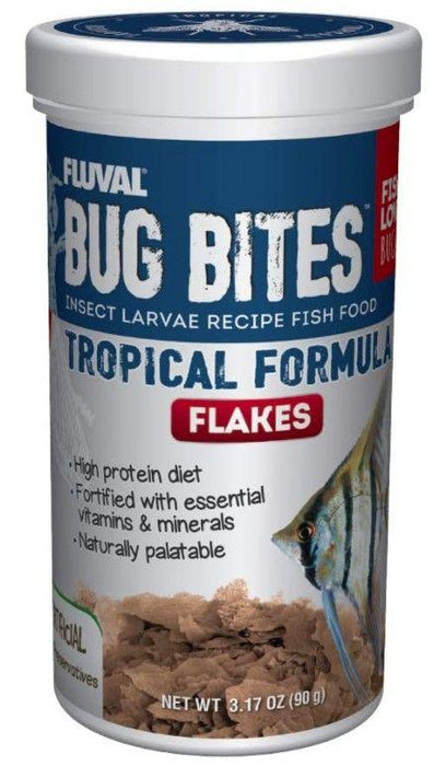 Fluval Bug Bites Insect Larvae Tropical Fish Flake - 015561173322