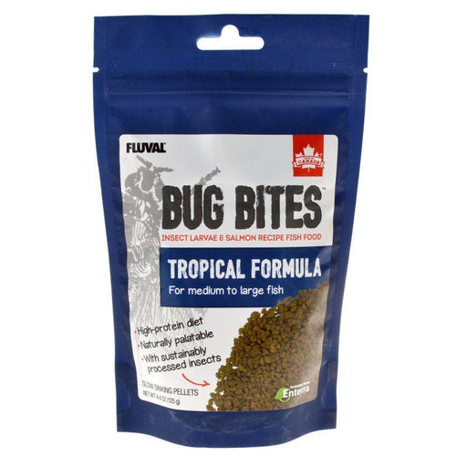 Fluval Bug Bites Tropical Formula Granules for Medium-Large Fish - 015561165792