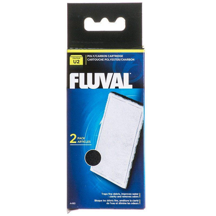 Fluval Underwater Filter Stage 2 Polyester/Carbon Cartridges - 015561104906