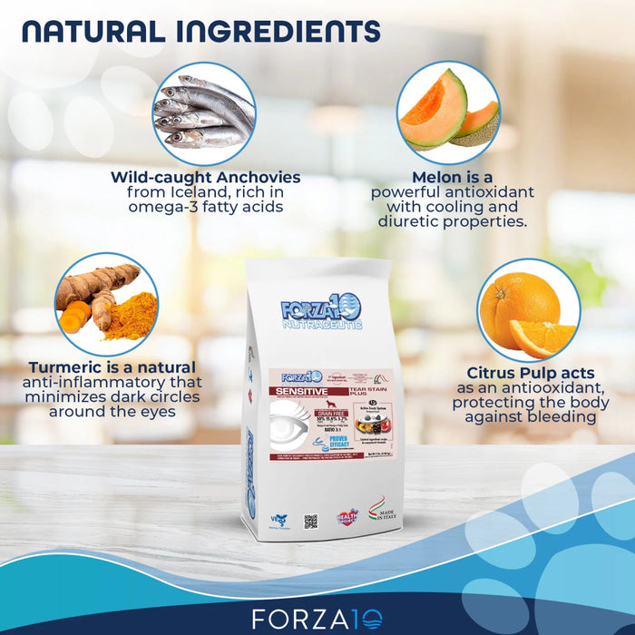 Forza10 Nutraceutic Sensitive Tear Stain Plus Grain-Free Dry Dog Food - 8020245709829