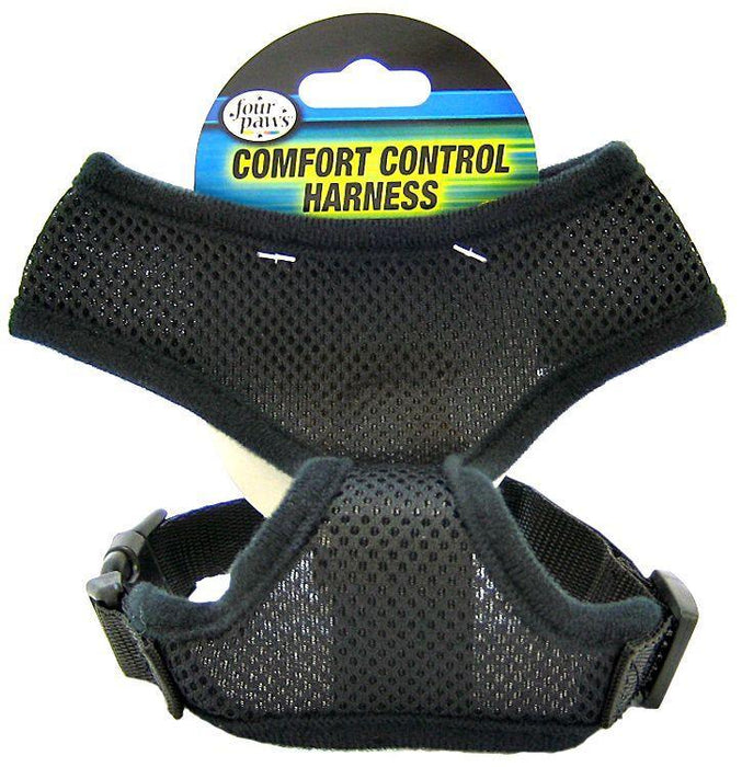 Four Paws Comfort Control Harness - Black - 045663591618