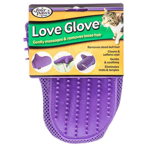 Four Paws Love Glove Grooming Mitt for Cats - 045663018443