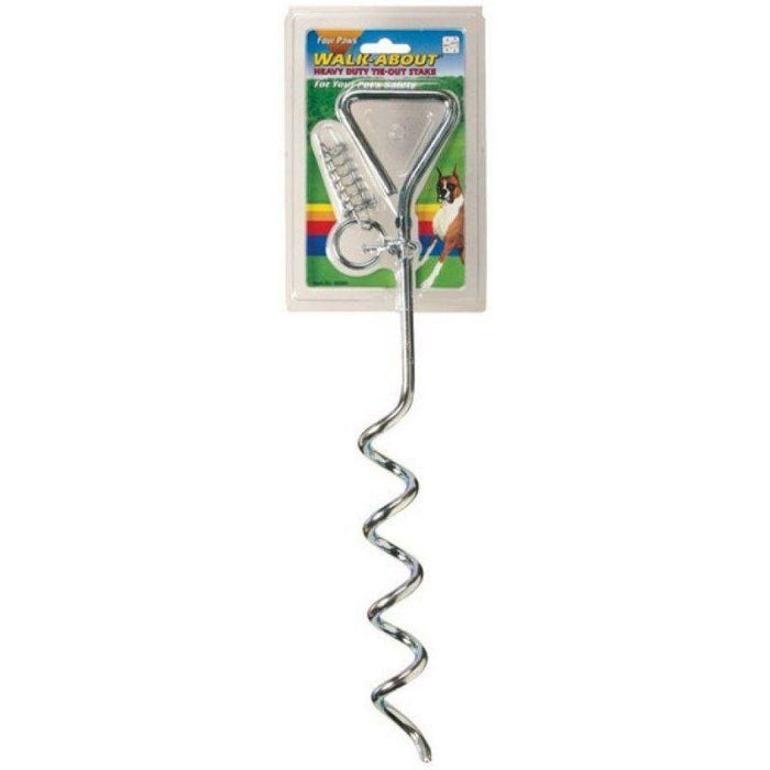 Four Paws Walk About Spiral Tie Out Stake - 045663950002