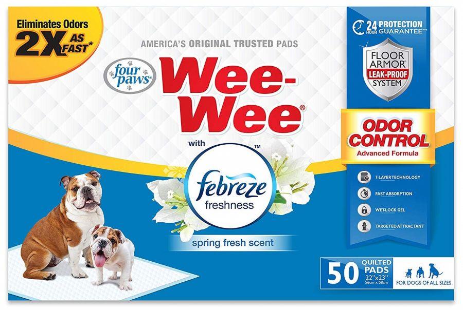 Four Paws Wee-Wee Pads - Febreze Freshness - 045663974350