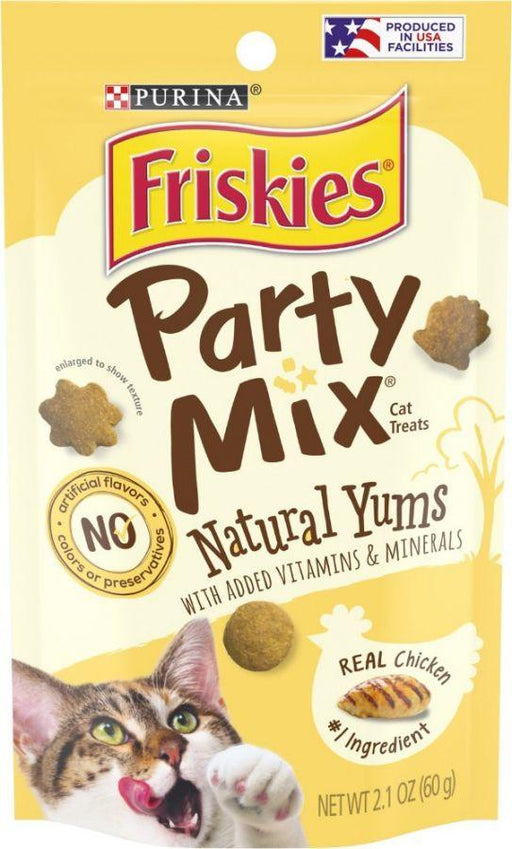 Friskies Party Mix Cat Treats Natural Yums With Real Chicken - 050000294244