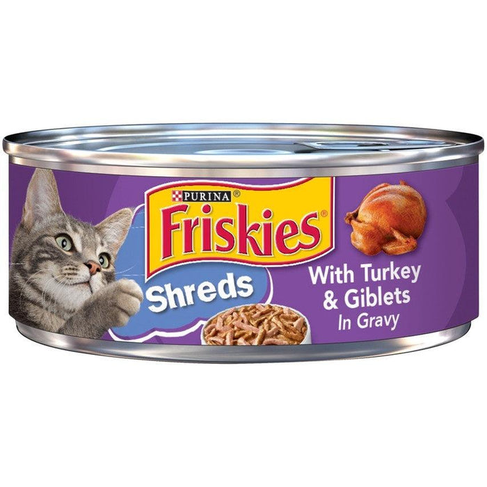 Friskies Savory Shreds with Turkey and Giblets Canned Cat Food - 00050000579938