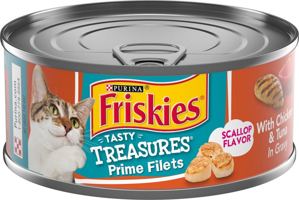 Friskies Tasty Treasures Gravy Chicken, Tuna & Scallop Wet Cat Food - 00050000578146