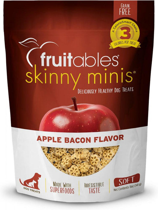 Fruitables Chewy Skinny Minis Apple Bacon Dog Treats - 895352002280