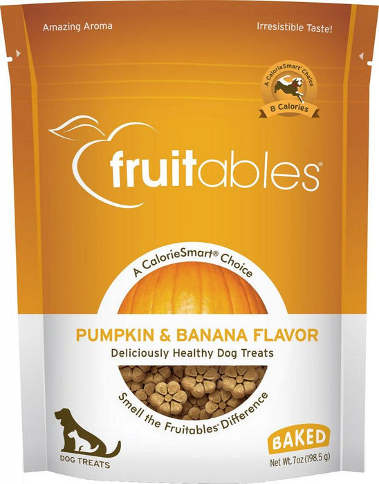 Fruitables Crunchy Pumpkin & Banana Dog Treats - 895352002143