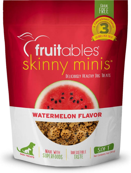 Fruitables Skinny Minis Chewy Watermelon Dog Treats - 895352002600